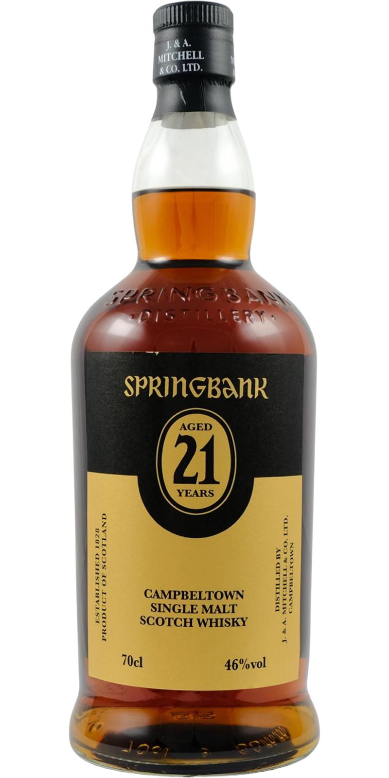 Springbank 21 ans 46%