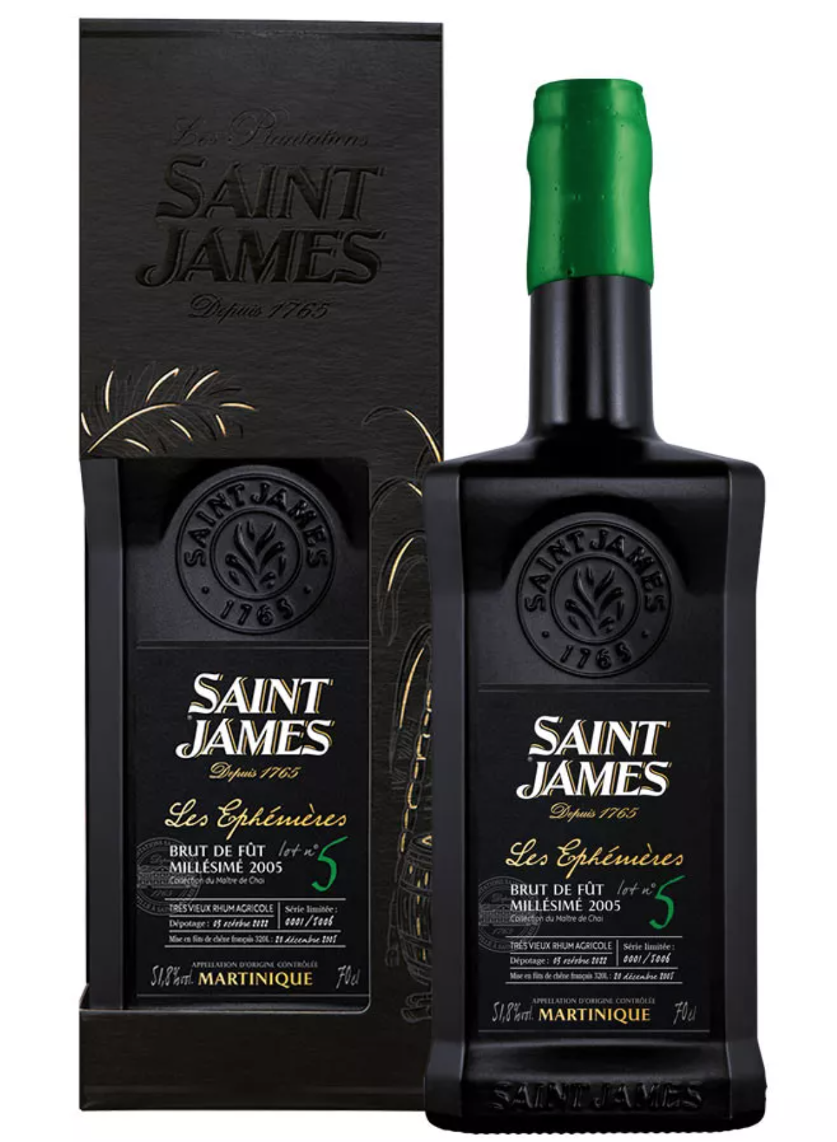 Saint James Les Eph�m�res n�5 - Brut De F�t 2005 - 58,1%