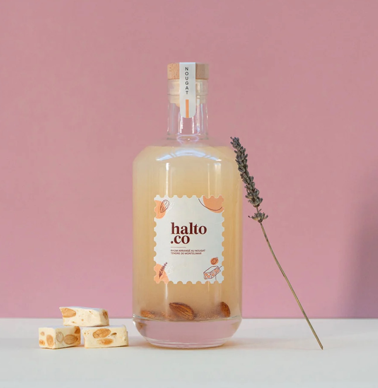 Halto Nougat de Montlimar - Rhum Arrang 30%