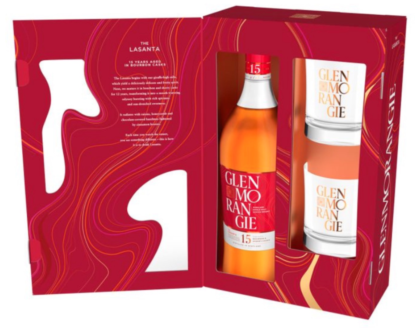 Glenmorangie 15 ans Lasanta Coffret 2 Verres 43%