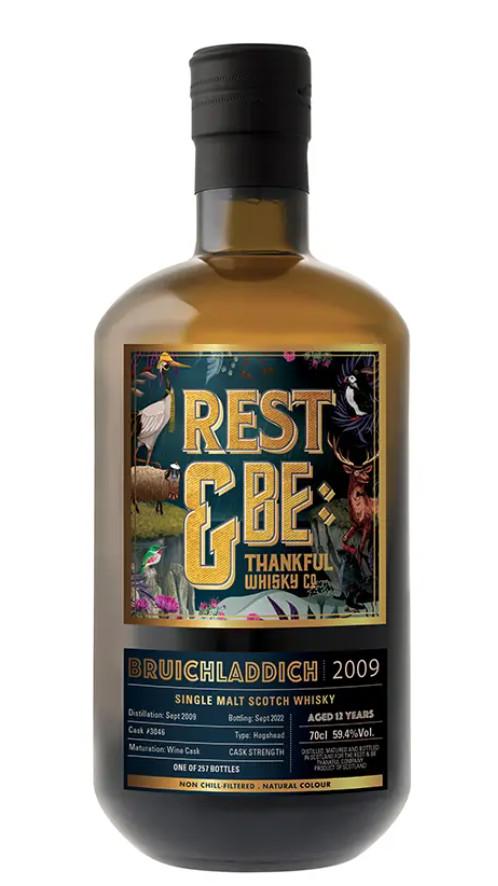 REST & BE THANKFUL 12 ans 2009 Bruichladdich Wine Cask 59,4%