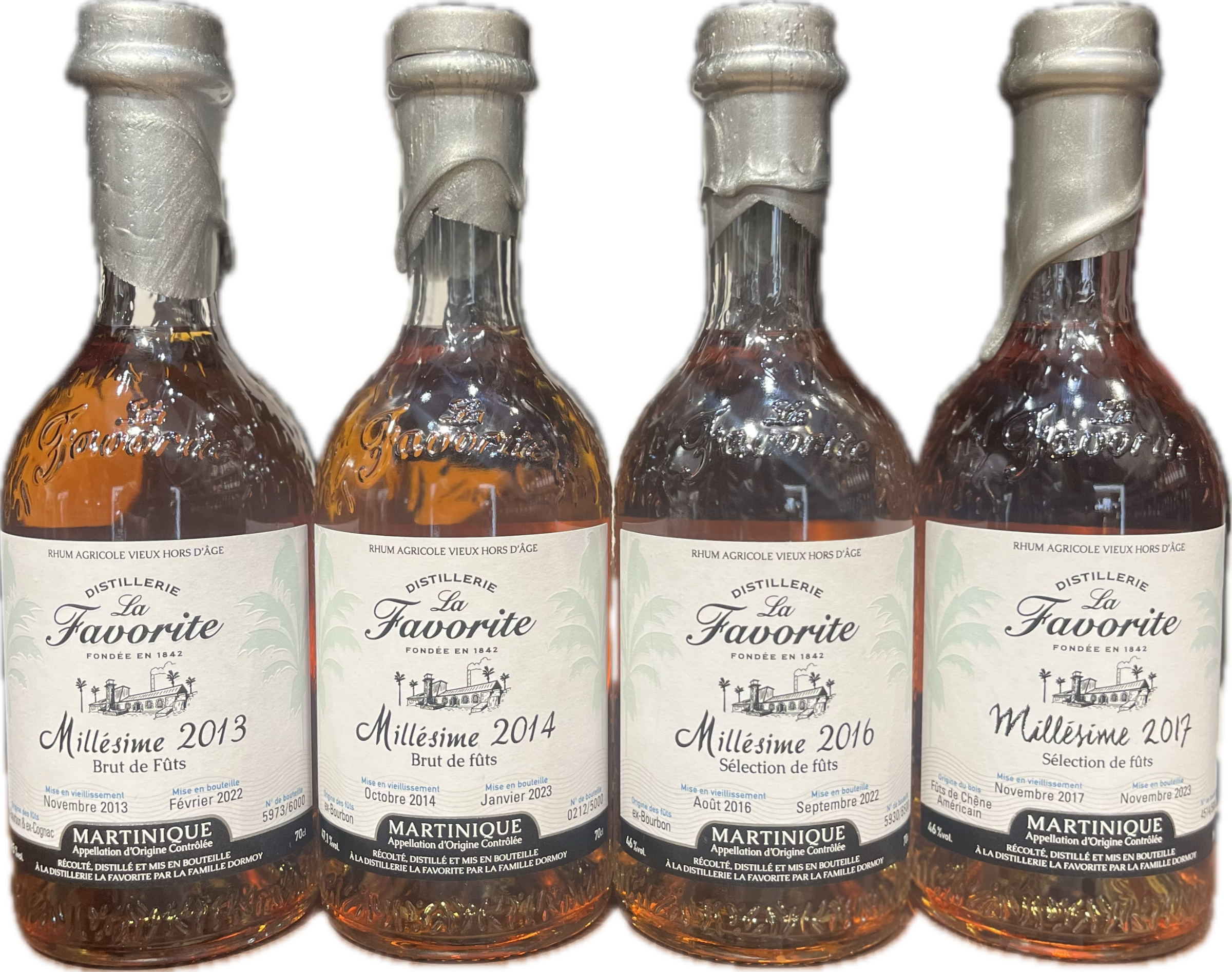 Coffret La Favorite Millsime 2013 - 2014 - 2016 - 2017