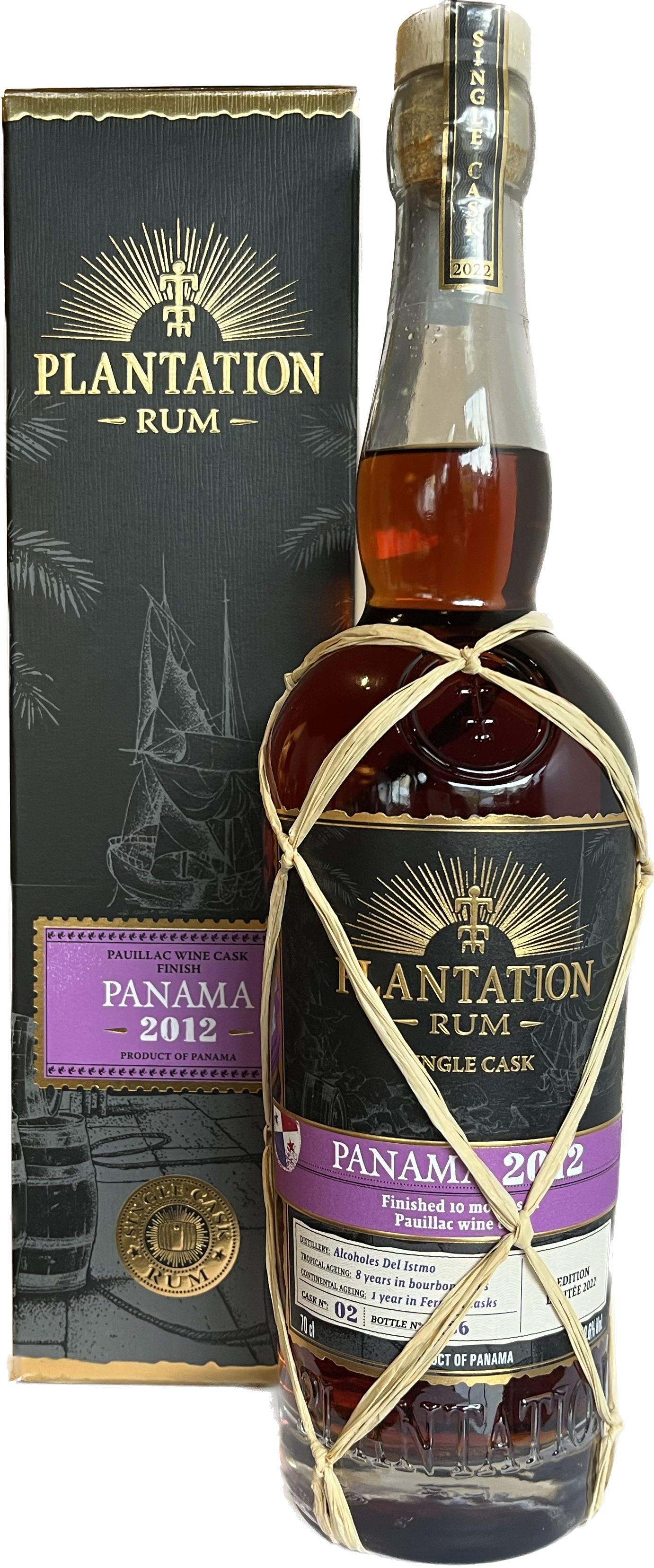 Plantation 2012 Single Cask Panama Pauillac 49.6%