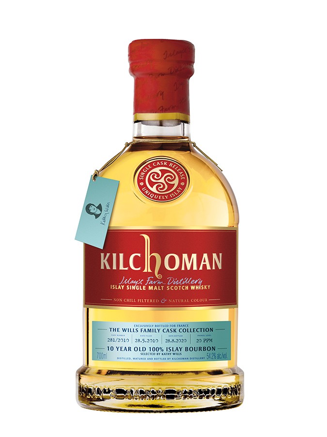 Kilchoman 10 ans 2010 Family Cask by Kathy Wills 54.2%