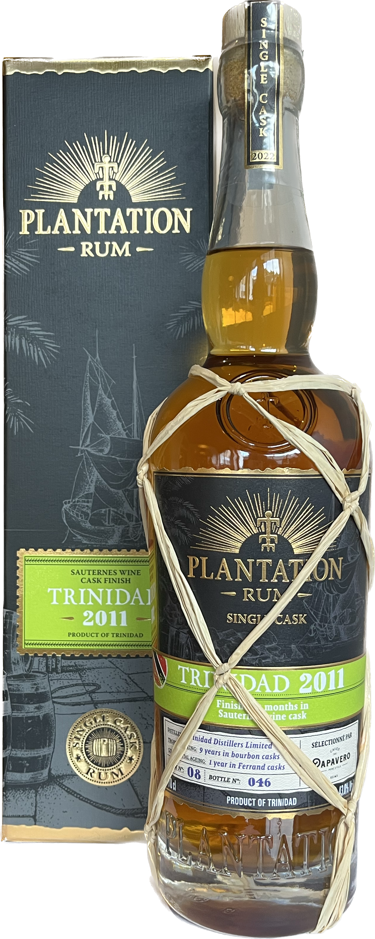 Plantation 2011 Single Cask Trinidad Caves Papavero 43%