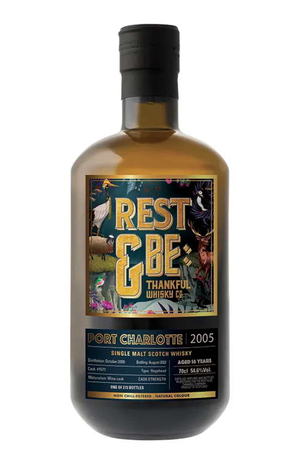REST & BE THANKFUL 16 ans 2005 Port Charlotte Wine Cask 54,6%