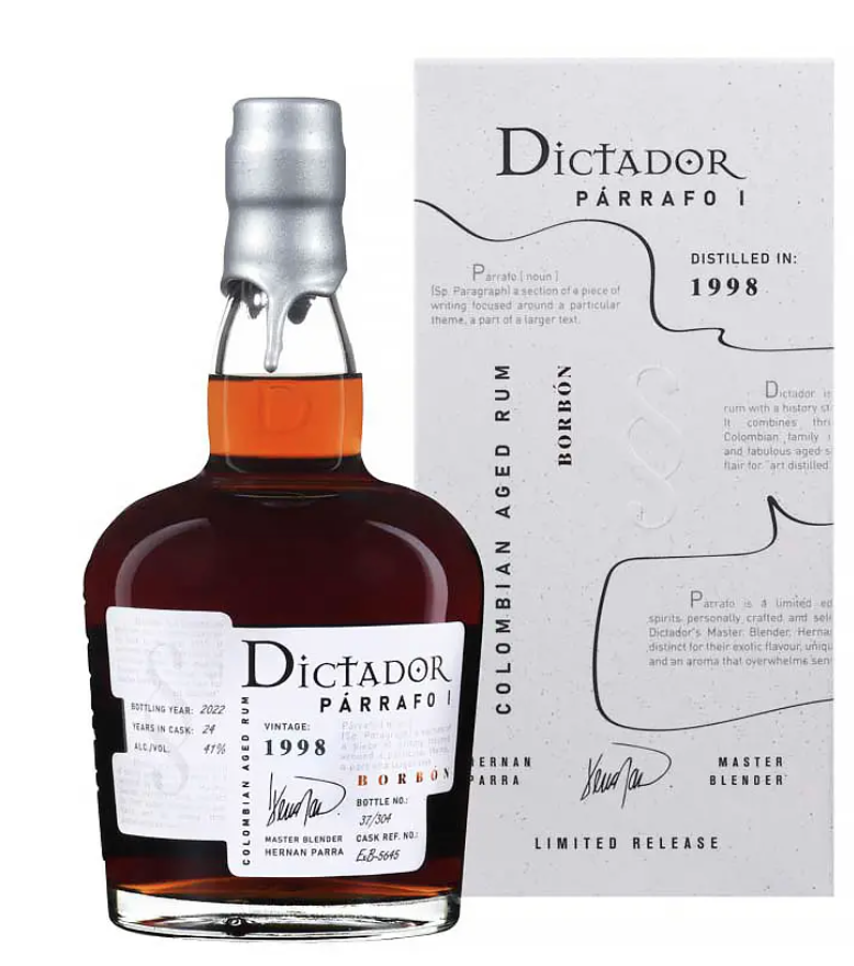 Dictador 1998 Parrafo Bourbon Cask 41% 