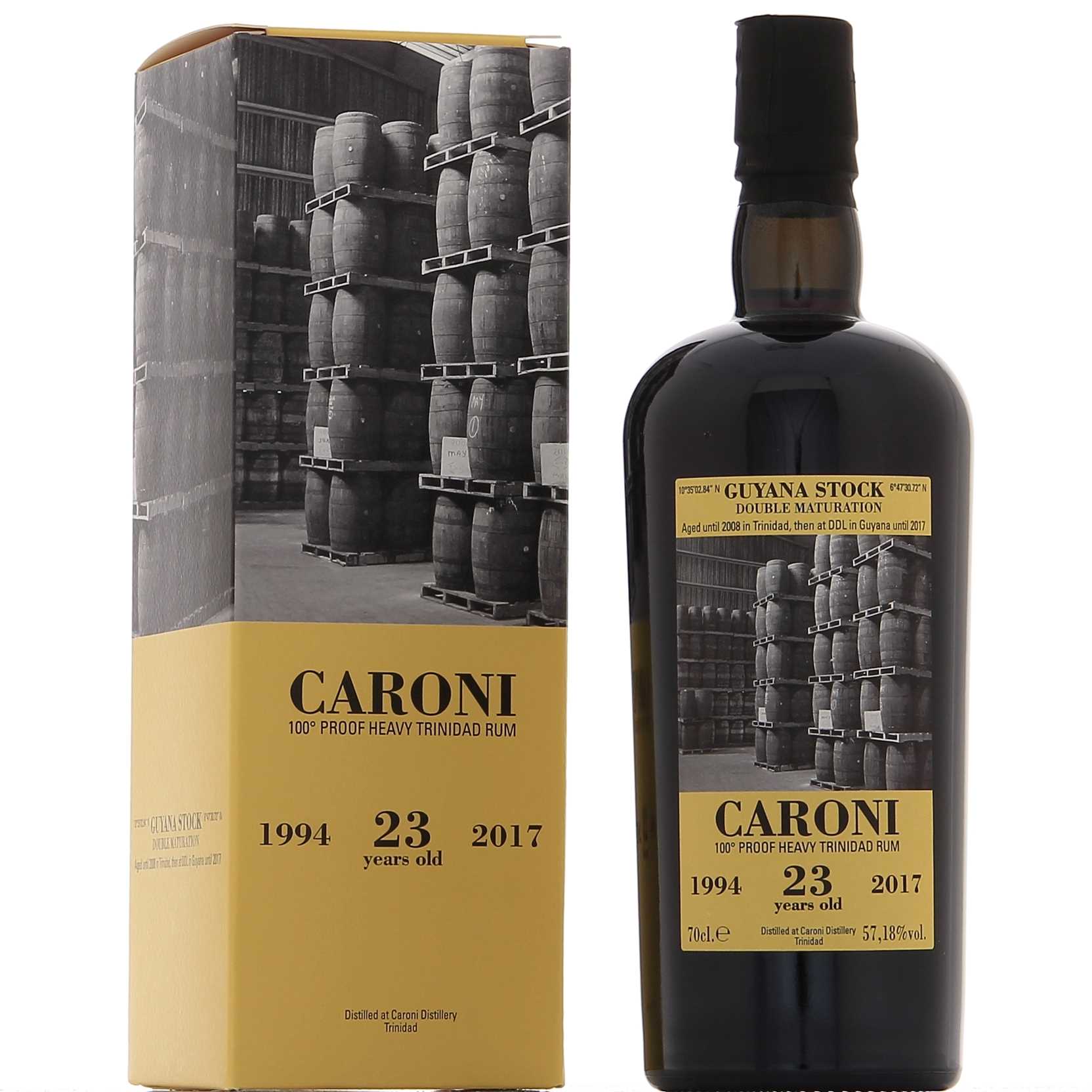 Caroni 23 ans Trinidad 57.18%