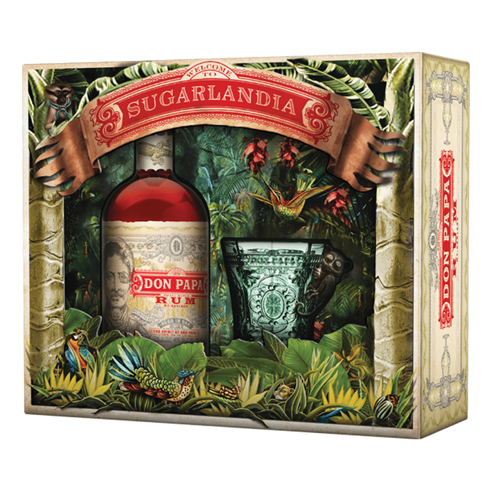 Coffret Don Papa 7 ans 40% (Bouteille + 1 verre)