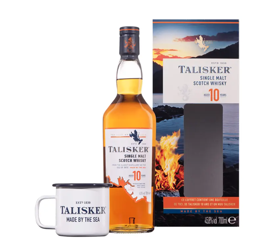 Talisker 10 ans Coffret 1 Mug 45,8%