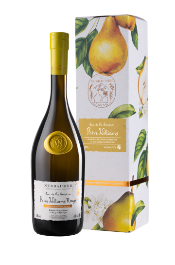 Eau de vie d'exception Poire Williams Rouge Nusbaumer 43%